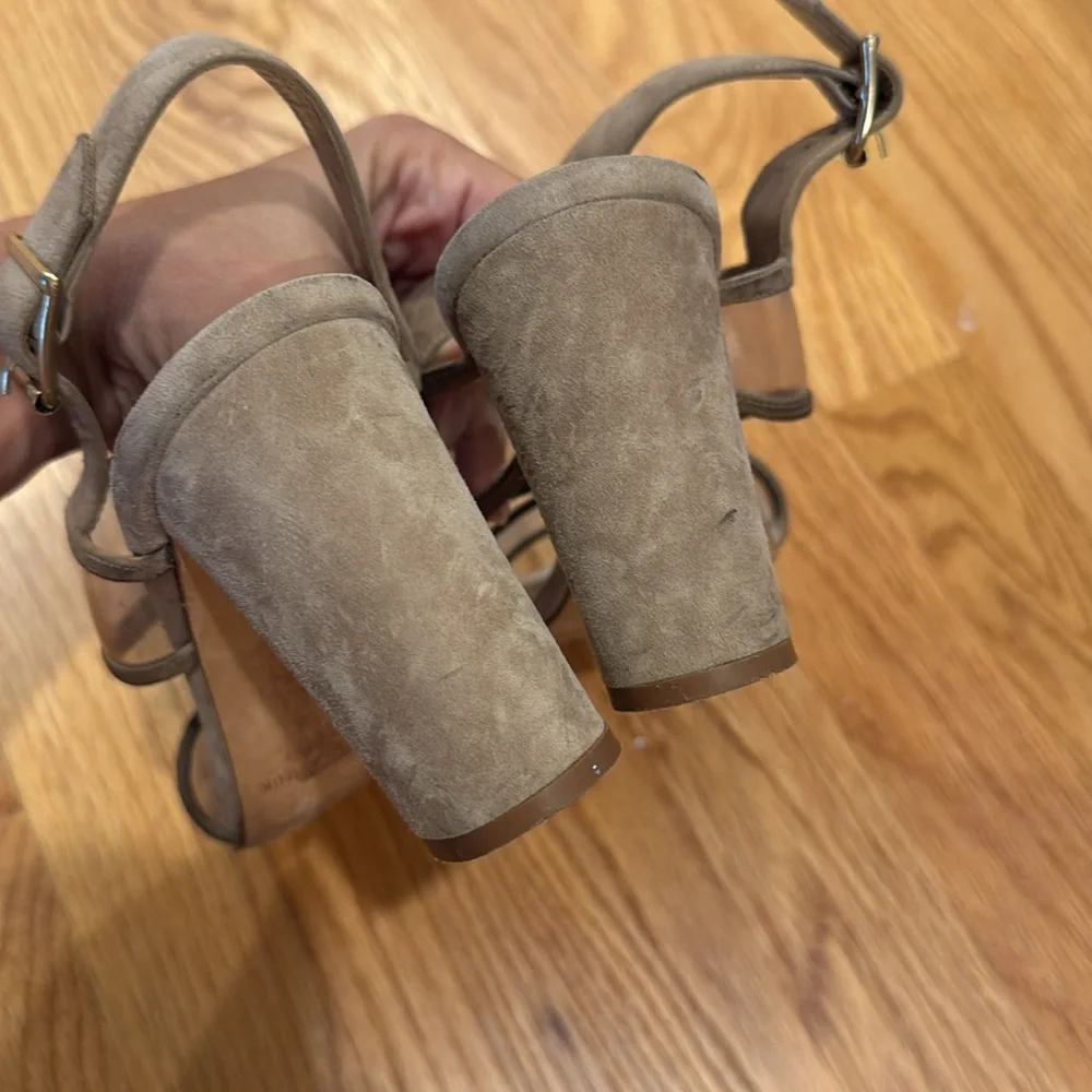 Manolo Blahnik suede and plastic heels - Picture 2 of 6